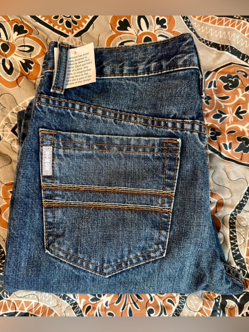 NWT mens CINCH jeans silver label, slim fit SIZE 36x34